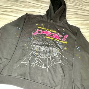 XL Black Sp5der P*nk Web Hoodie Brand New Spider Worldwide Streetwear Sweater